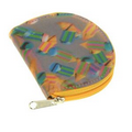 Round Coin Purse w/ 3D Lenticular Pencils Print (Blank)